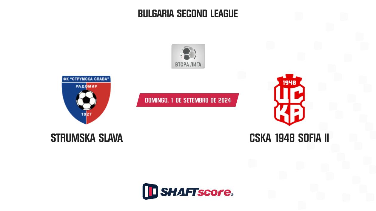 Palpite: Strumska slava vs CSKA 1948 Sofia II