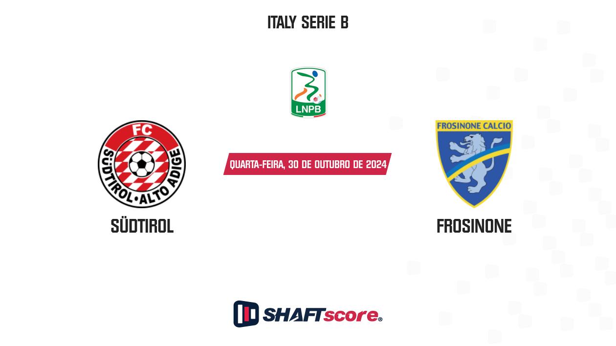 Palpite: Südtirol vs Frosinone