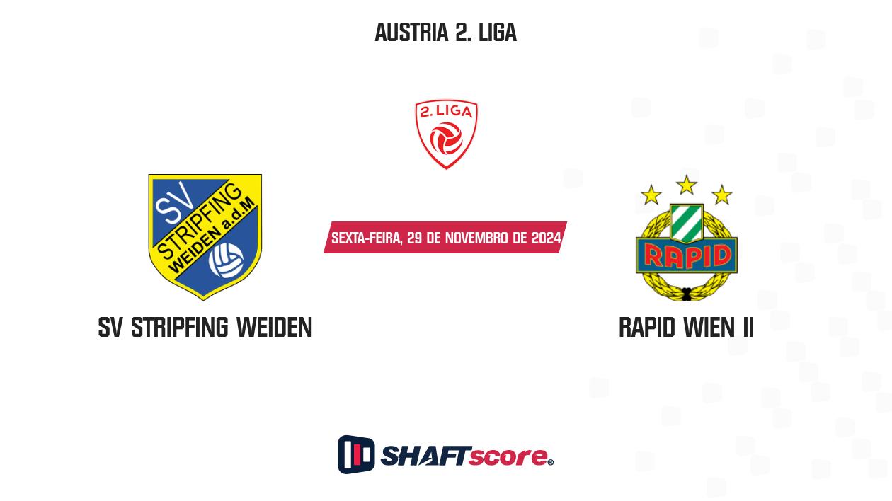 Palpite: SV Stripfing Weiden vs Rapid Wien II