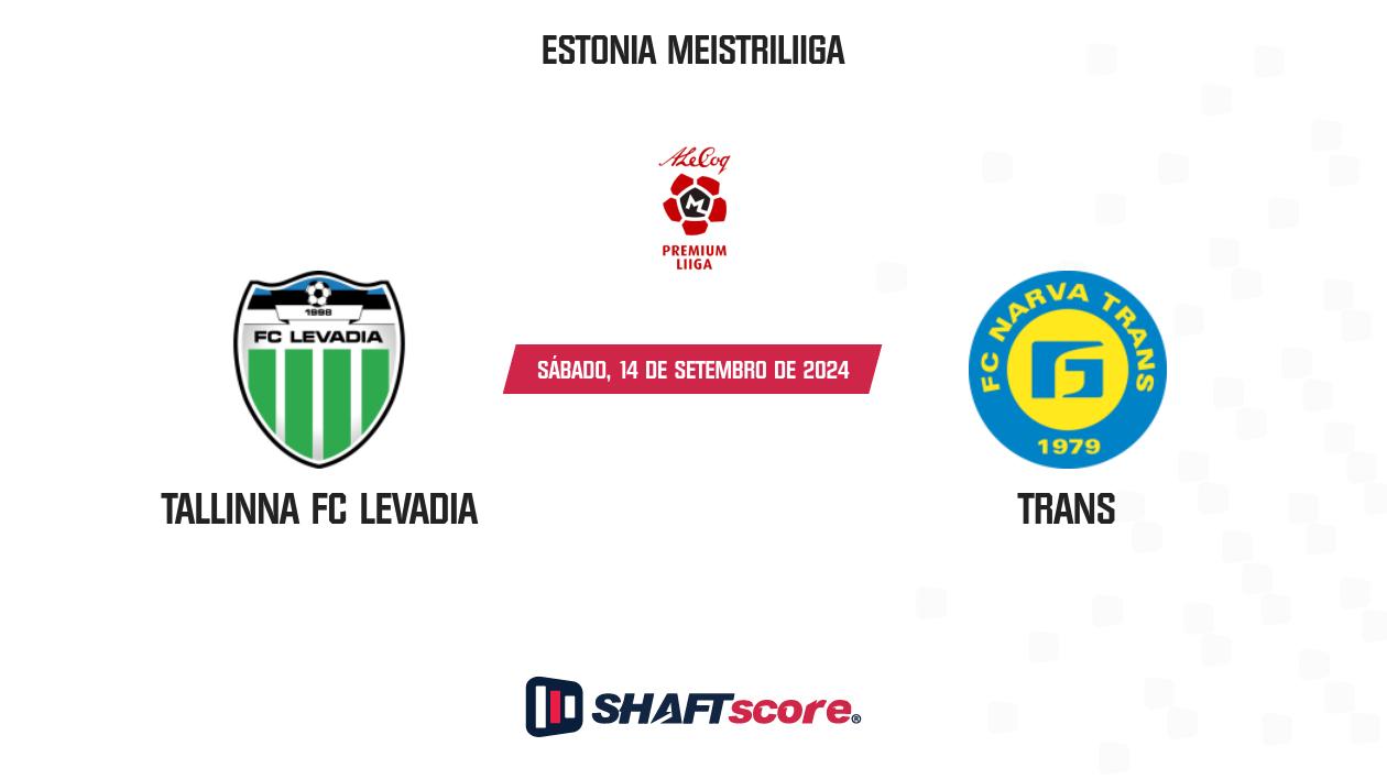 Palpite: Tallinna FC Levadia vs Trans