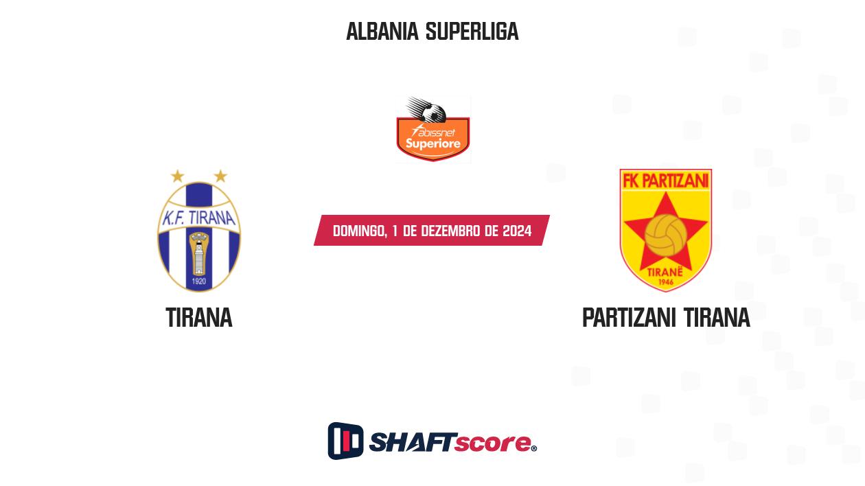 Palpite: Tirana vs Partizani Tirana