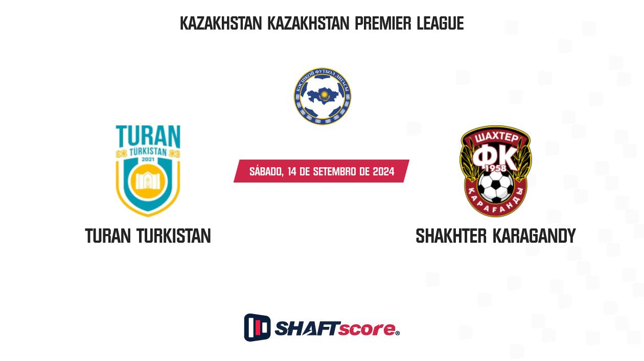 Palpite: Turan Turkistan vs Shakhter Karagandy