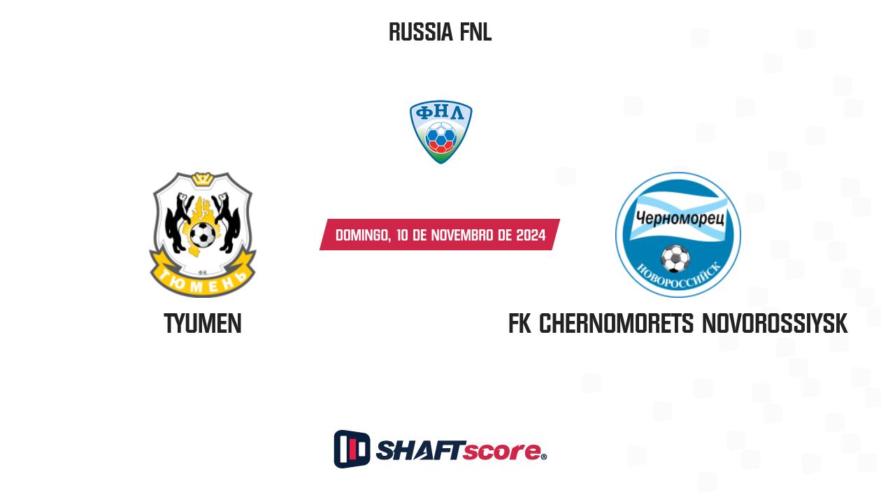 Palpite: Tyumen vs FK Chernomorets Novorossiysk