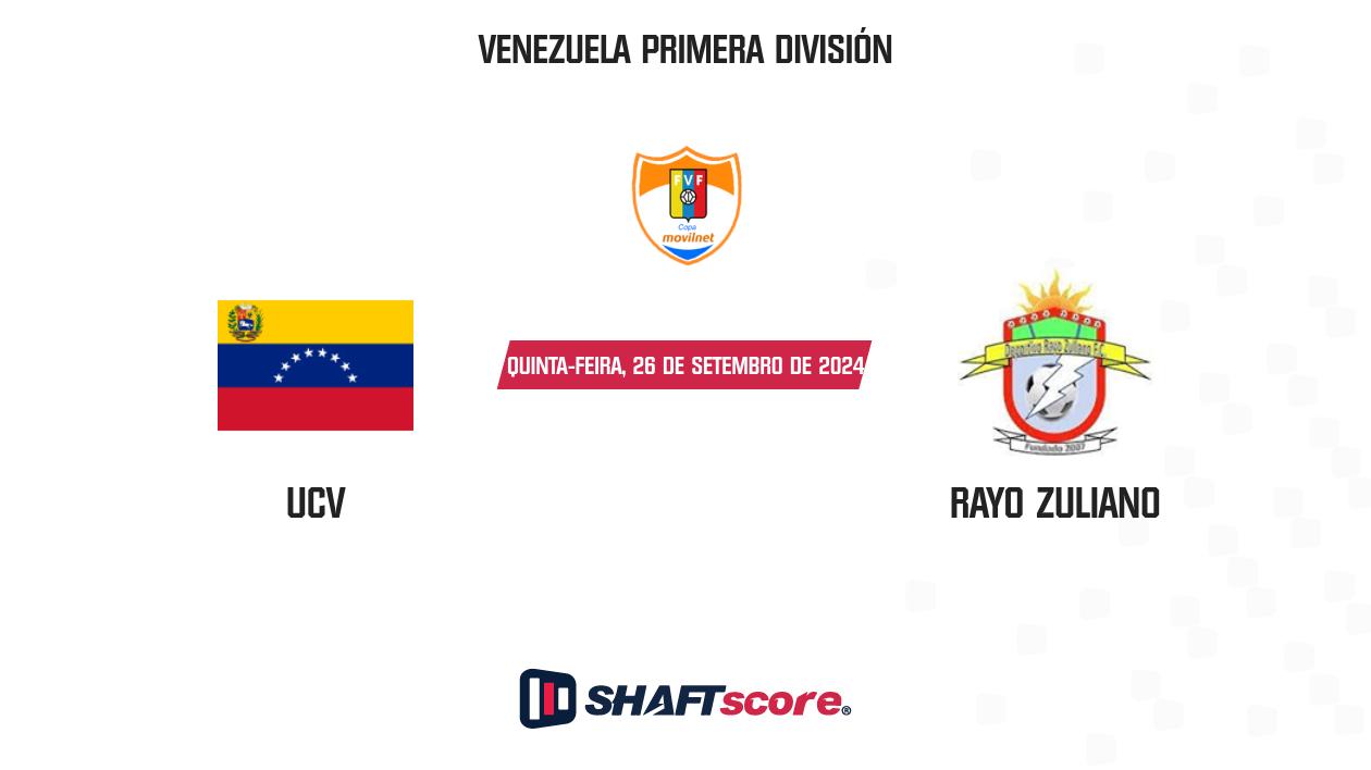 Palpite: UCV vs Rayo Zuliano