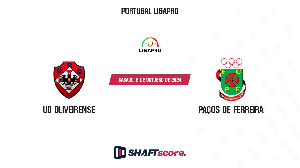 Palpite: UD Oliveirense vs Paços de Ferreira