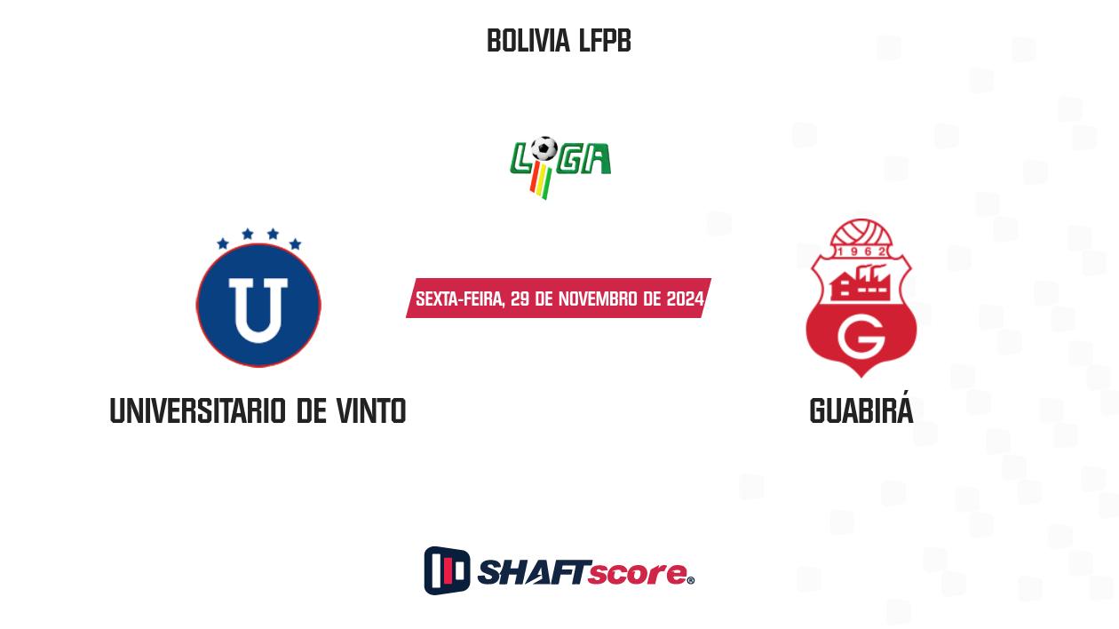 Palpite: Universitario de Vinto vs Guabirá