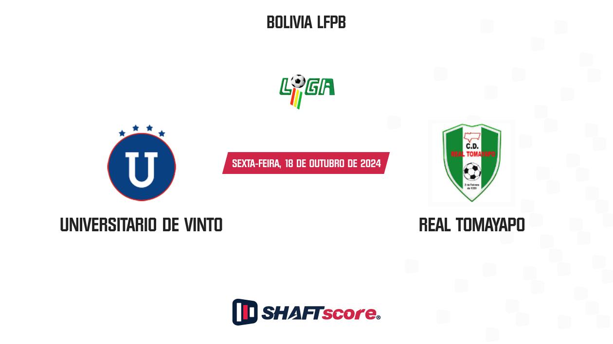 Palpite: Universitario de Vinto vs Real Tomayapo