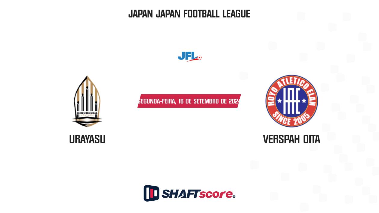 Palpite: Urayasu vs Verspah Oita