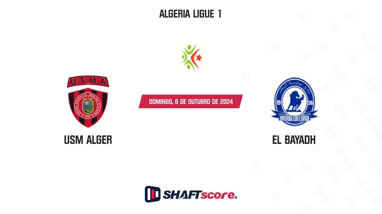 Palpite: USM Alger vs El Bayadh