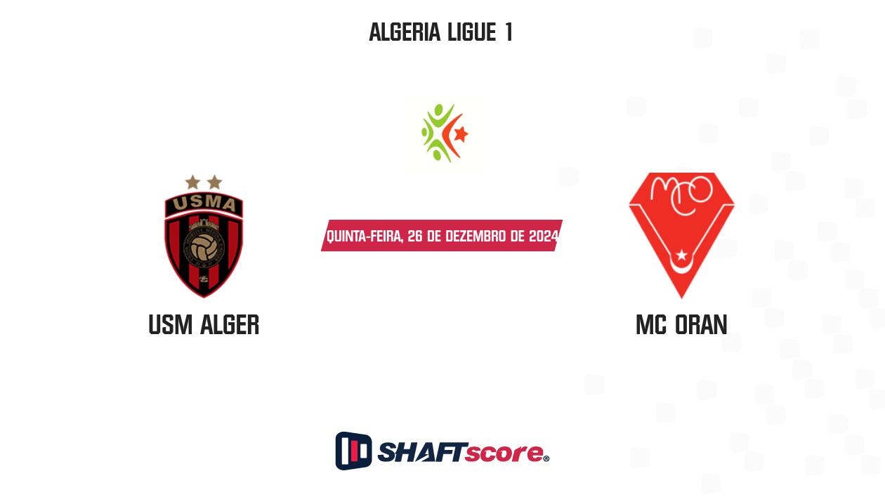 Palpite: USM Alger vs MC Oran