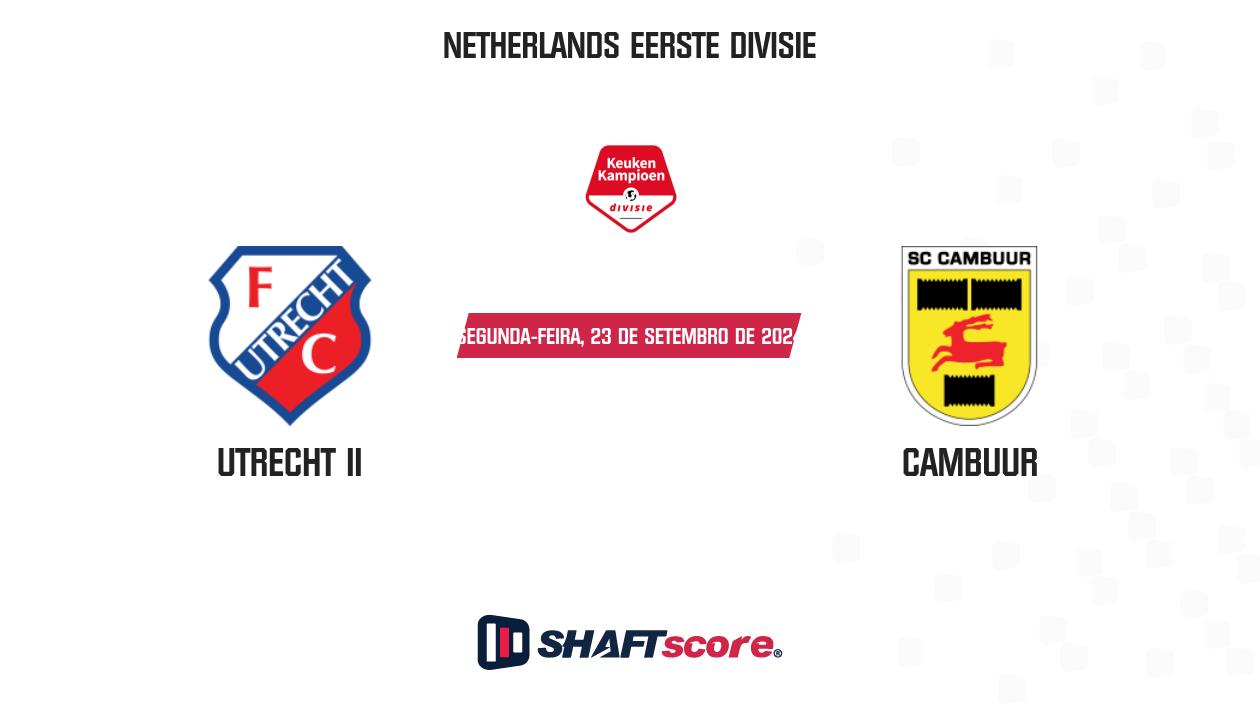 Palpite: Utrecht II vs Cambuur