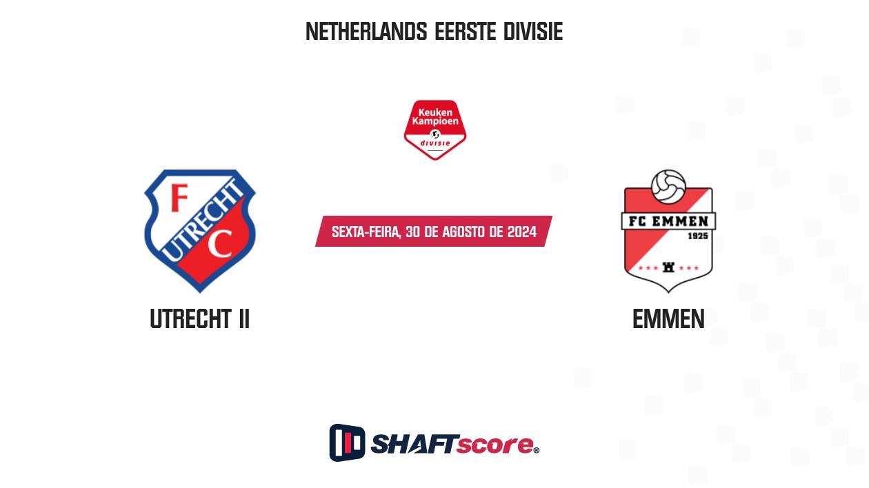 Palpite: Utrecht II vs Emmen