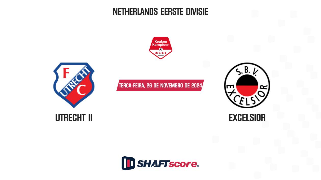 Palpite: Utrecht II vs Excelsior