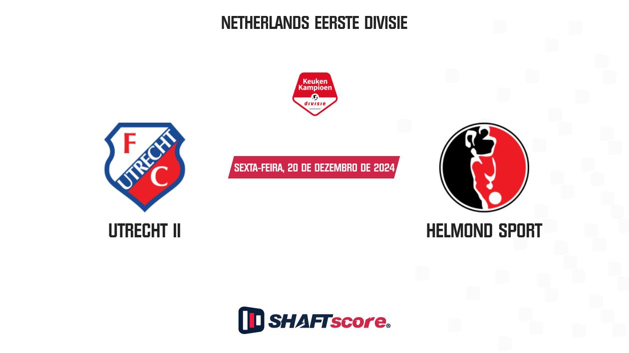 Palpite: Utrecht II vs Helmond Sport