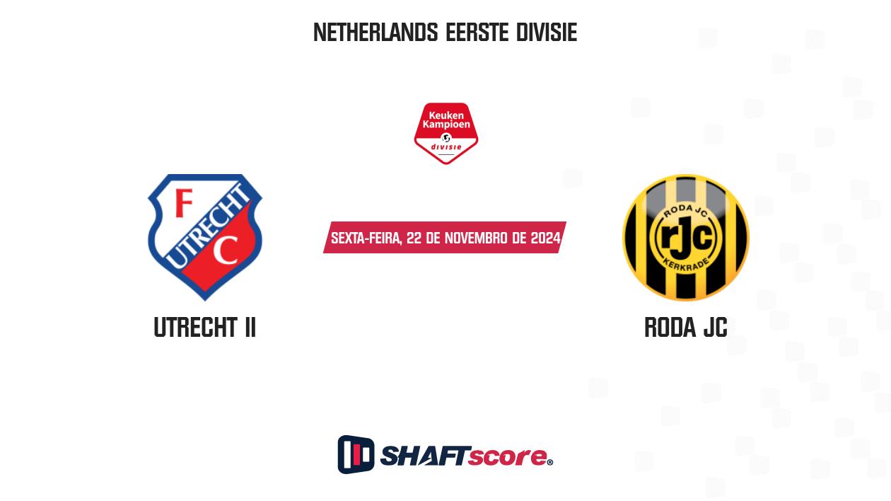 Palpite: Utrecht II vs Roda JC