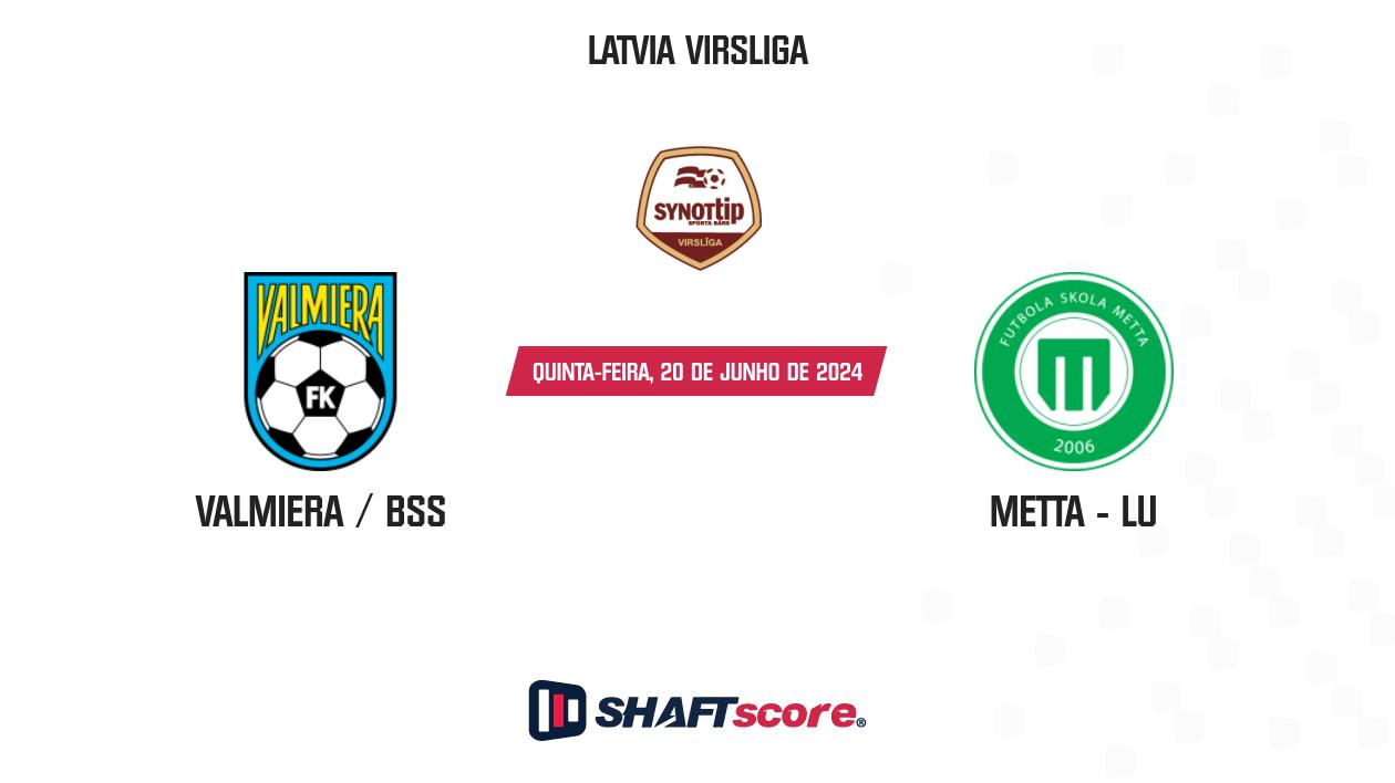 Palpite: Valmiera / BSS vs Metta - LU