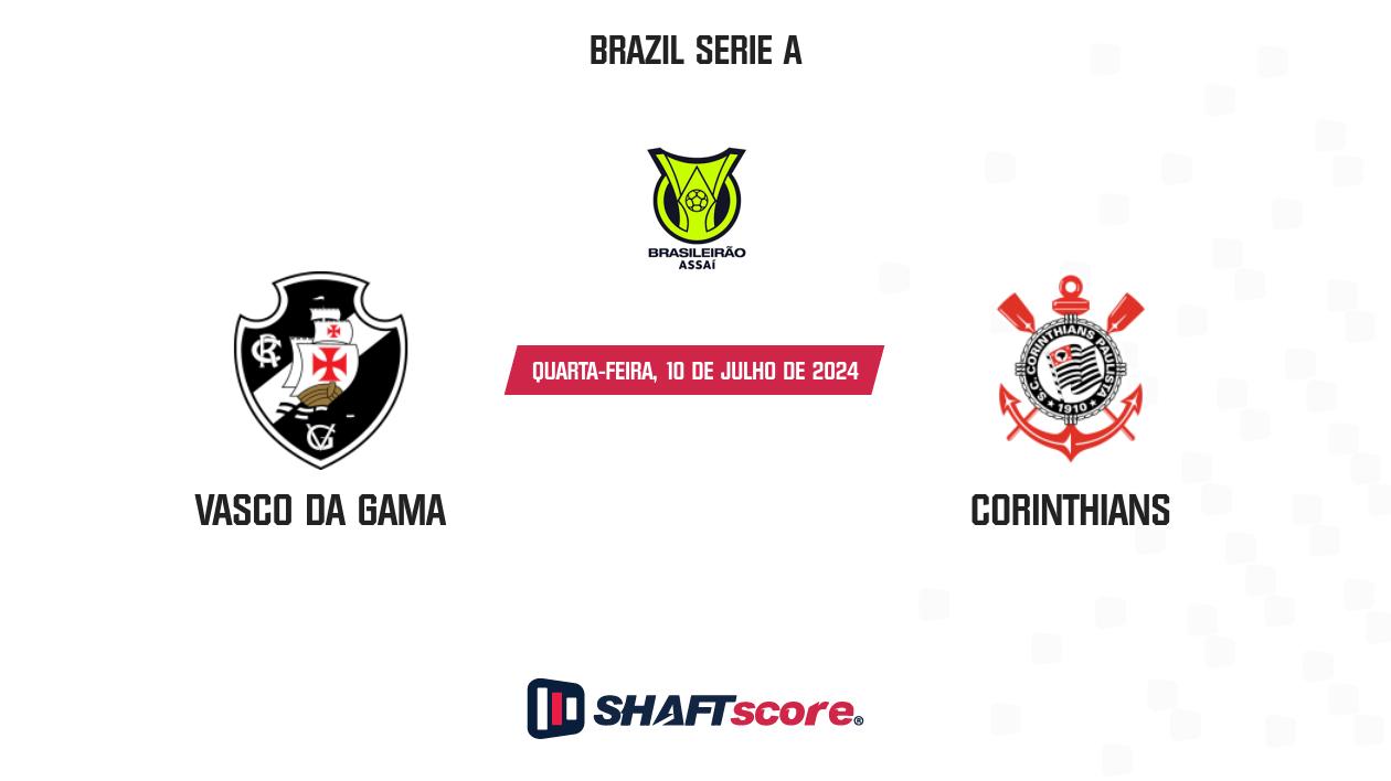 Palpite: Vasco da Gama vs Corinthians