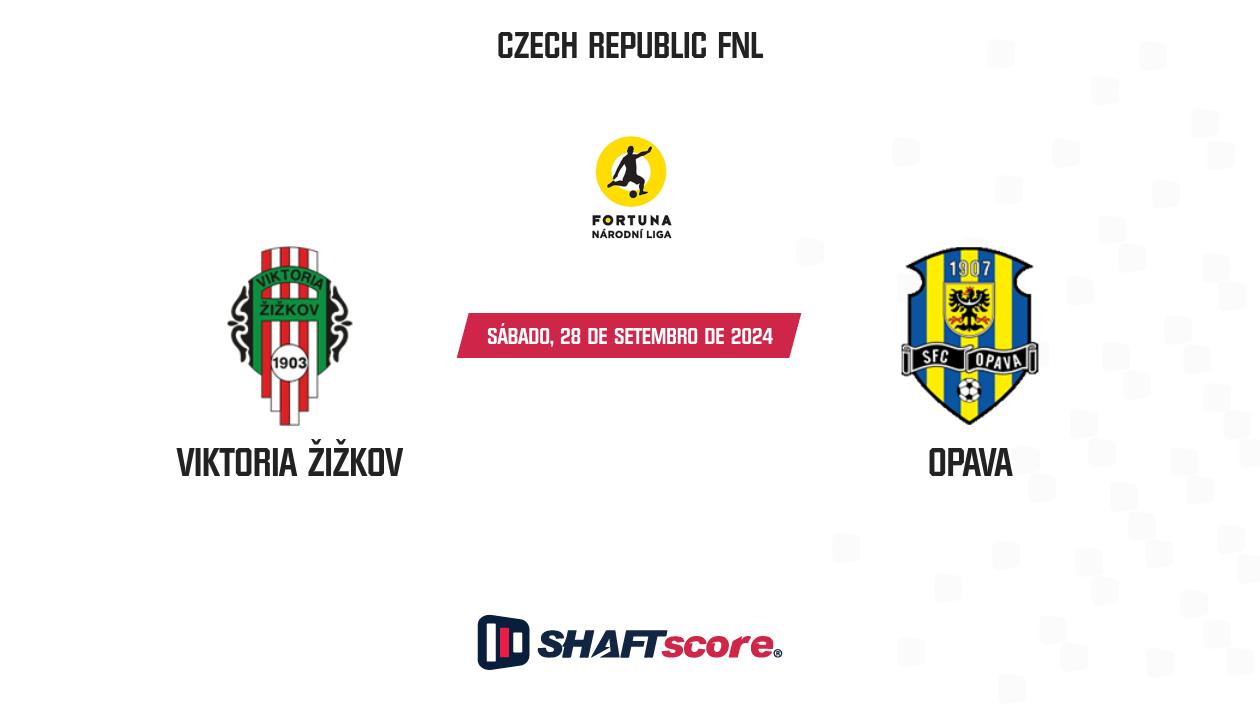 Palpite: Viktoria Žižkov vs Opava