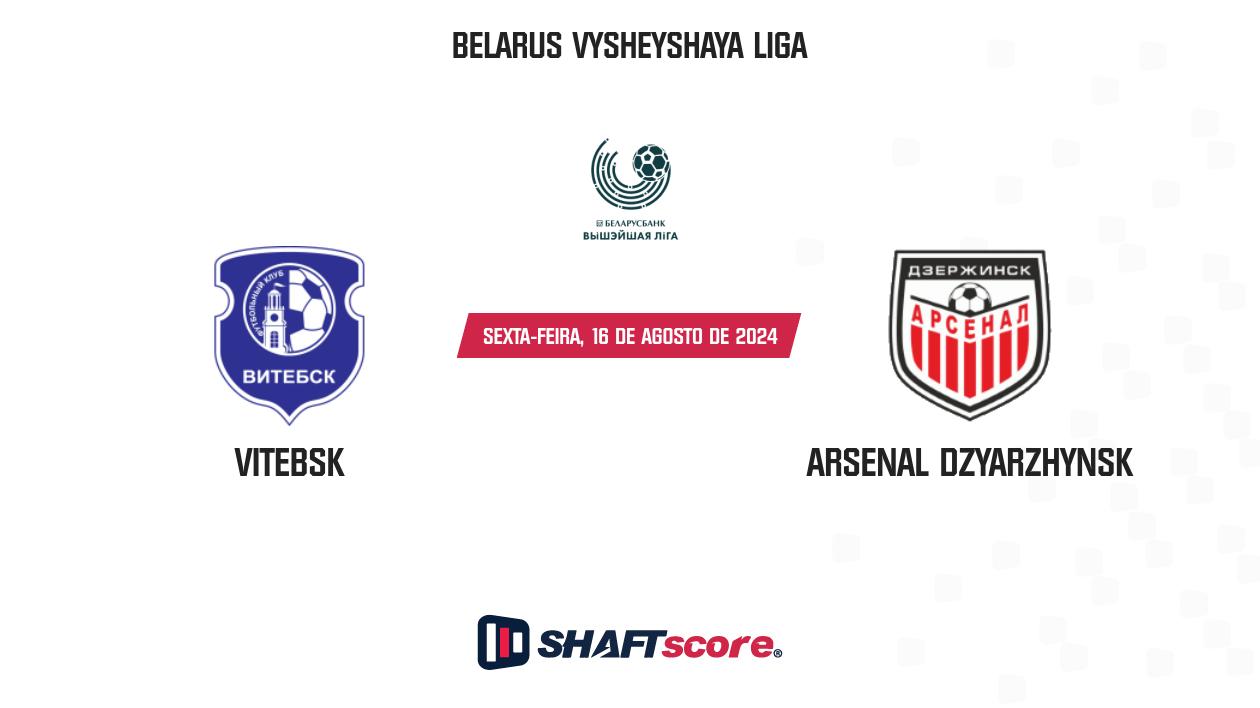 Palpite: Vitebsk vs Arsenal Dzyarzhynsk