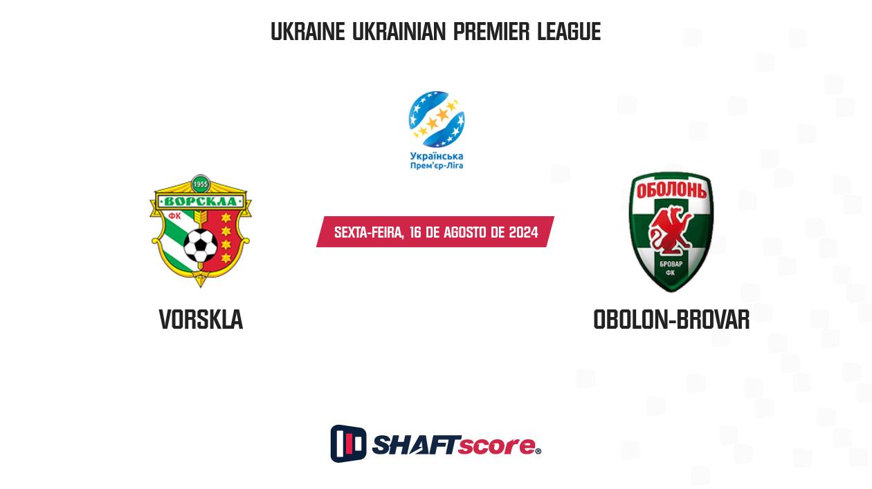 Palpite: Vorskla vs Obolon-Brovar