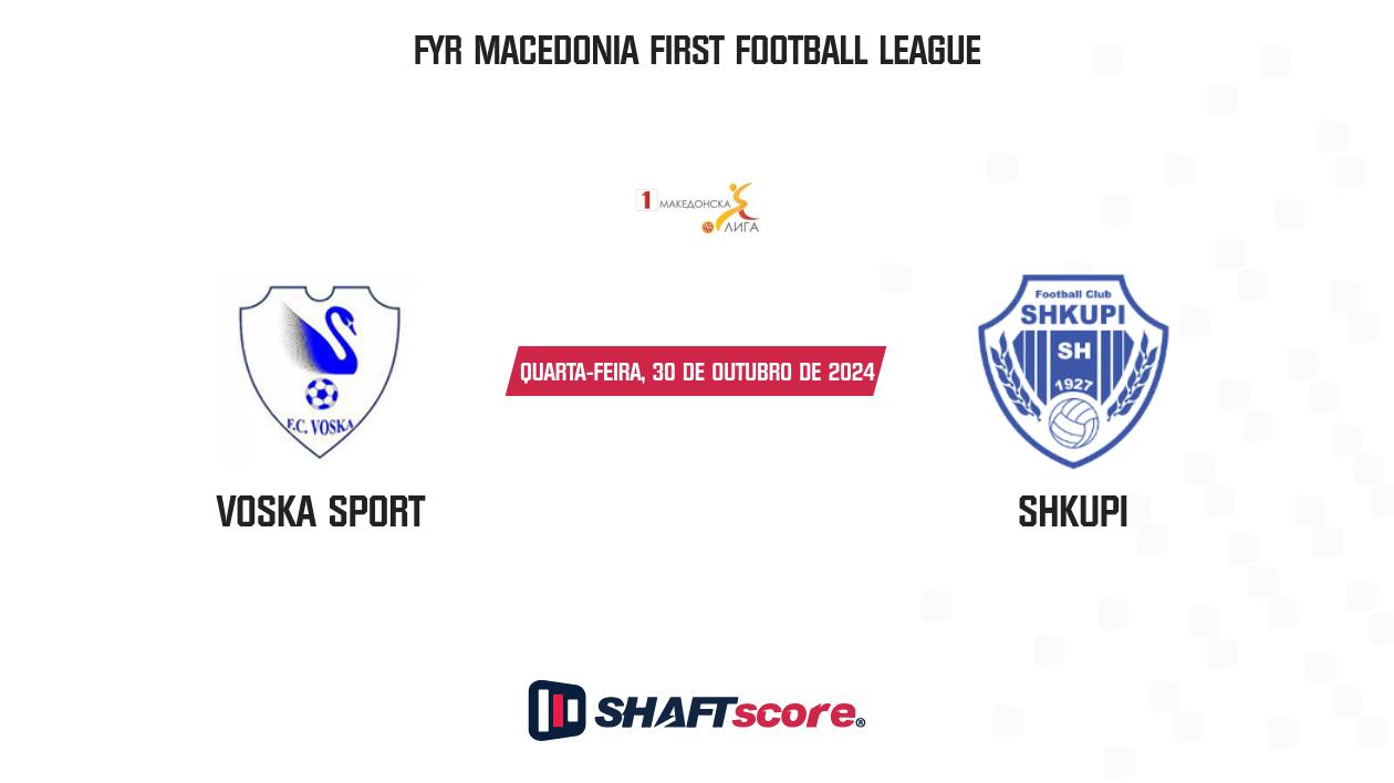 Palpite: Voska Sport vs Shkupi