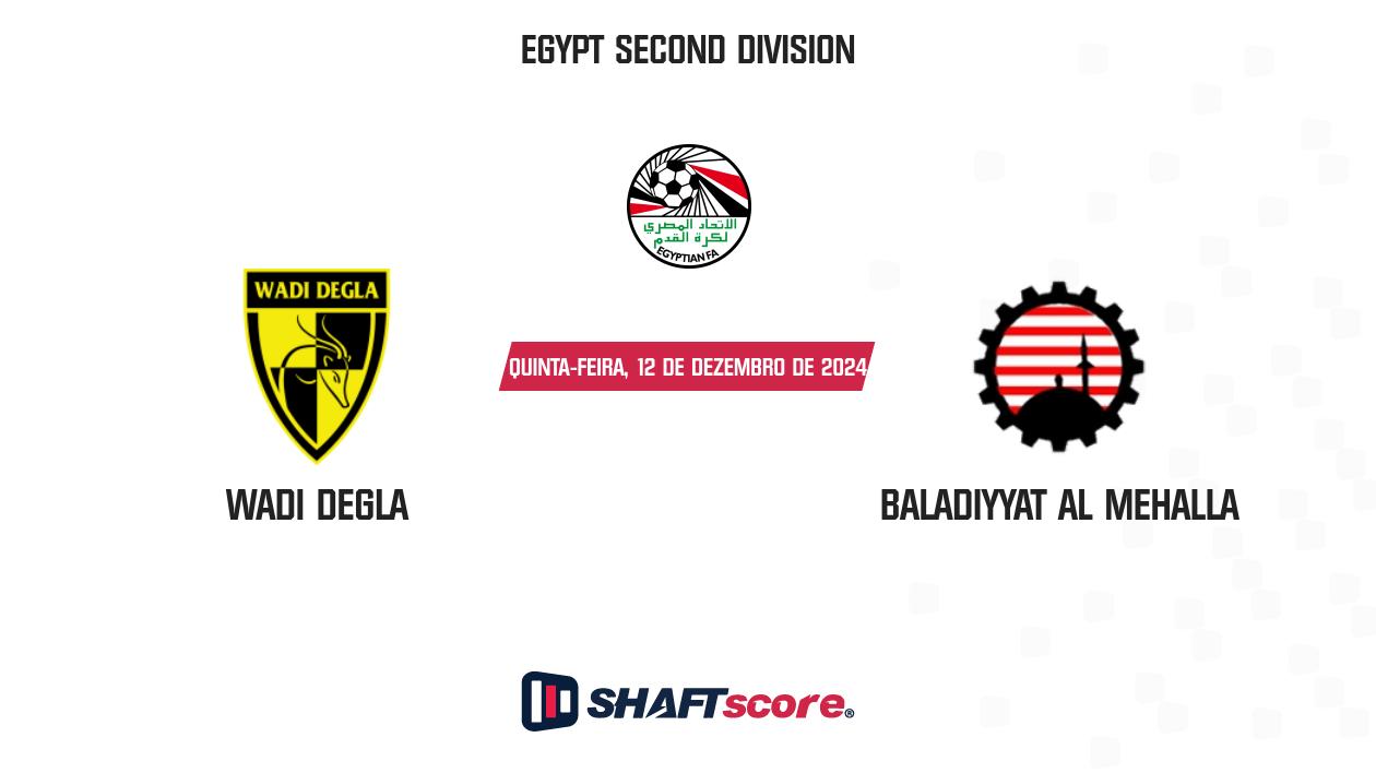 Palpite: Wadi Degla vs Baladiyyat Al Mehalla