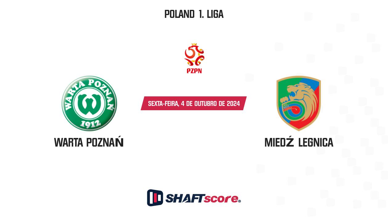 Palpite: Warta Poznań vs Miedź Legnica