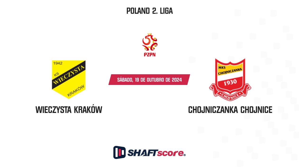 Palpite: Wieczysta Kraków vs Chojniczanka Chojnice