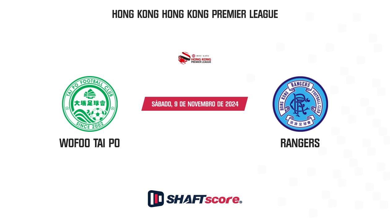 Palpite: Wofoo Tai Po vs Rangers