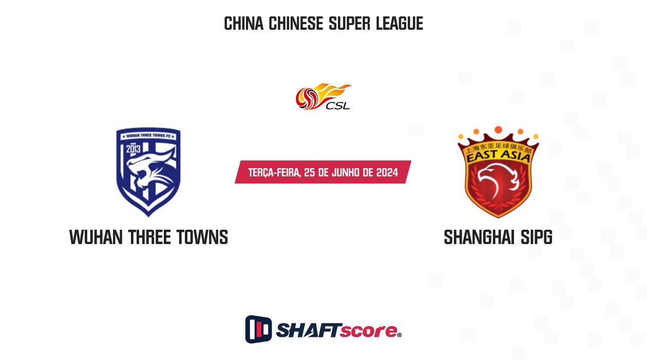 Palpite: Wuhan Three Towns vs Shanghai SIPG