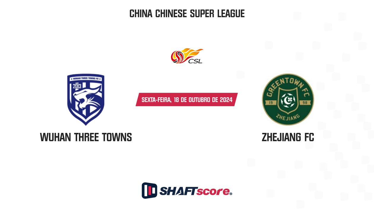 Palpite: Wuhan Three Towns vs Zhejiang FC