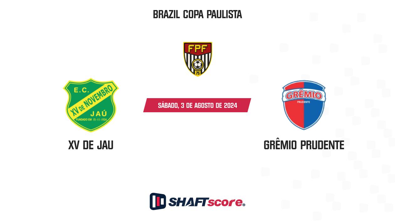 Palpite: XV de Jau vs Grêmio Prudente