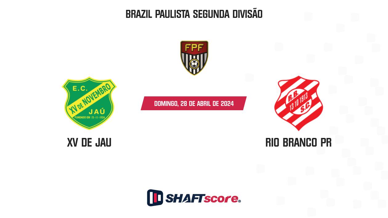 Palpite: XV de Jau vs Rio Branco PR