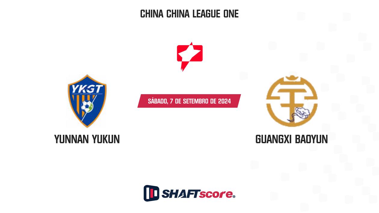 Palpite: Yunnan Yukun vs Guangxi Baoyun