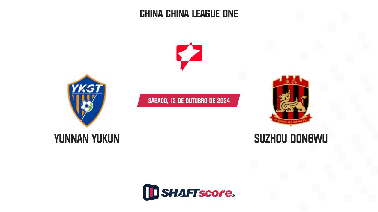 Palpite: Yunnan Yukun vs Suzhou Dongwu