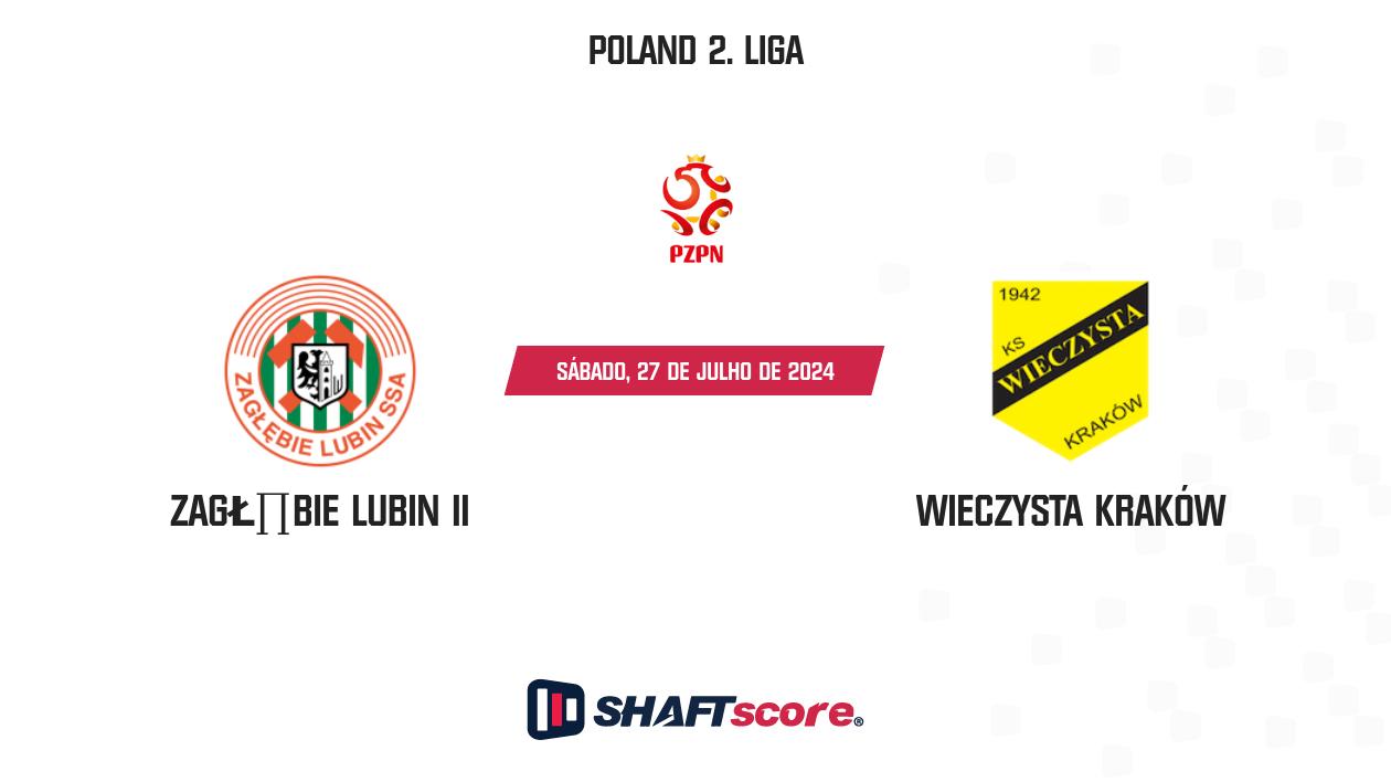 Palpite: Zagłębie Lubin II vs Wieczysta Kraków