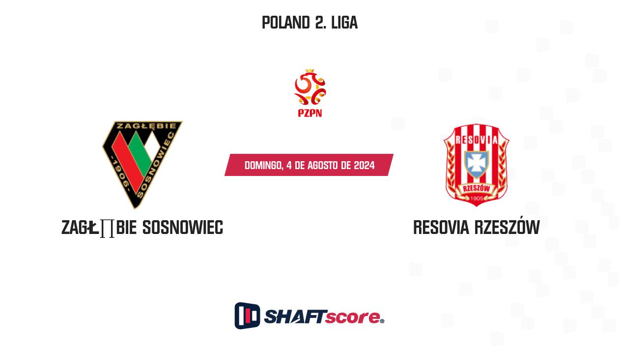 Palpite: Zagłębie Sosnowiec vs Resovia Rzeszów