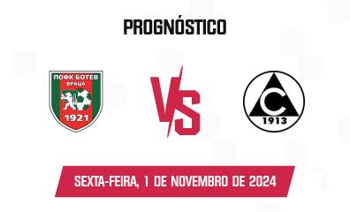 Prognóstico Botev Vratsa x Slavia Sofia