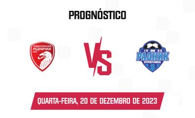 FK Radnicki 1923 vs FK Radnik Surdulica Prognóstico, Odds e Dicas