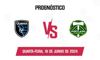 Prognóstico SJ Earthquakes x Portland Timbers